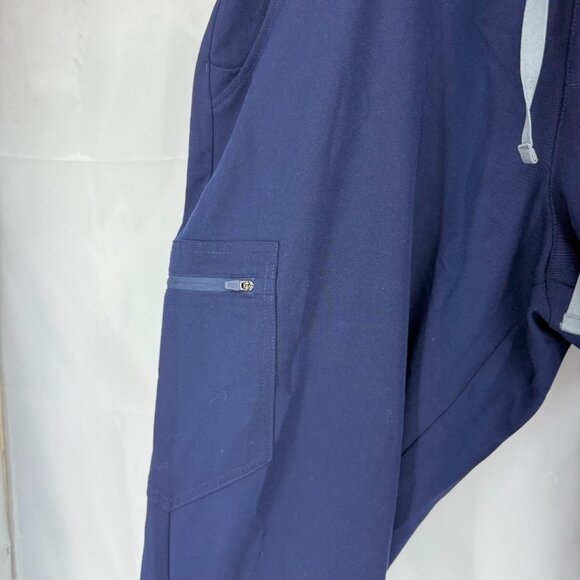Figs Women XXLP Zamora Jogger Scrub Pants Navy Blue Nurse Hospital Doctor Tech - Picture 2 of 9